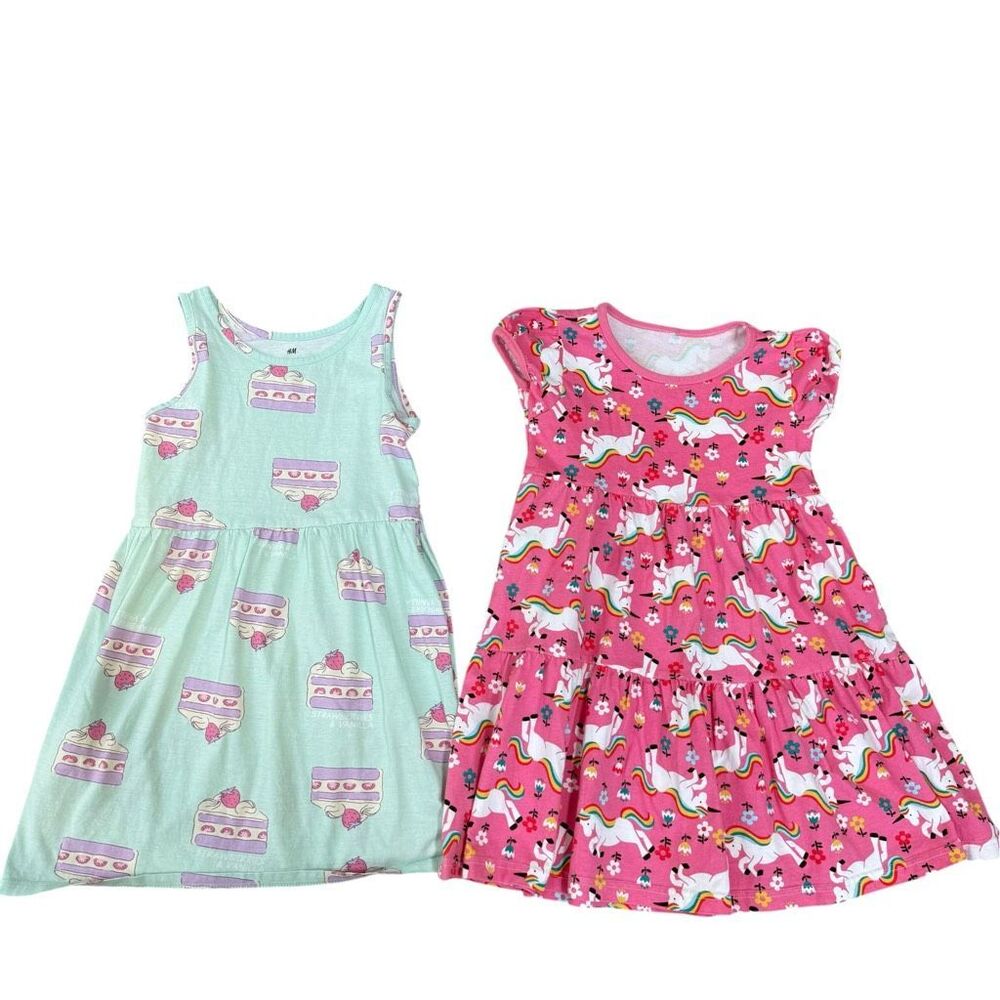 Set of 2 girls cotton dresses size 6X/7